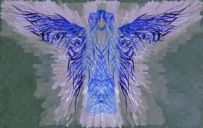 Blue Angel Abstract Art by Alejandro LIzardo (public domain)