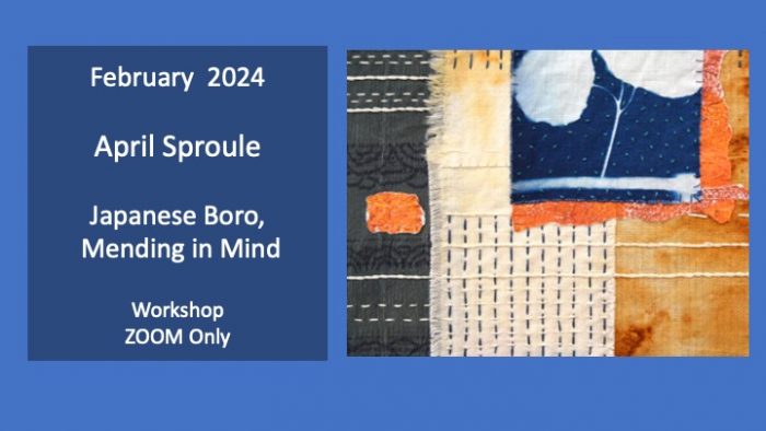 February 2024 Zoom Workshop | April Sproule: Japanese Boro, Mending in Mind